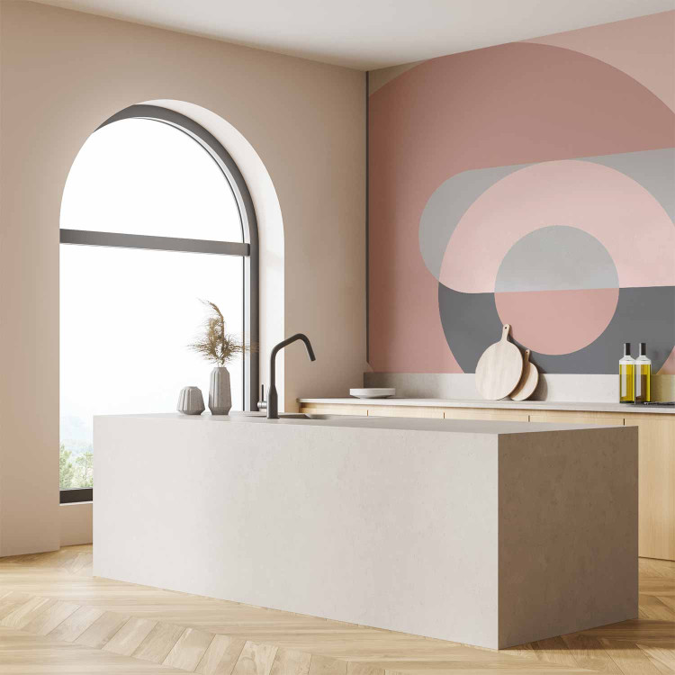 Wall Mural Geometric Wreath (Pink) 118060 additionalImage 7