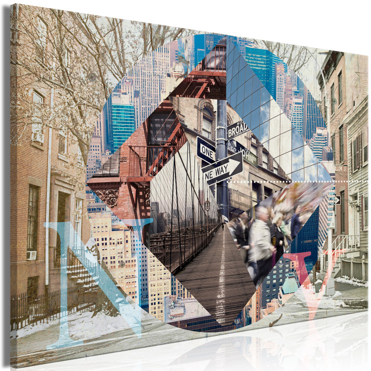 Canvas Print New York variation - crazy face of architecture and life in the USA 118160 additionalImage 2