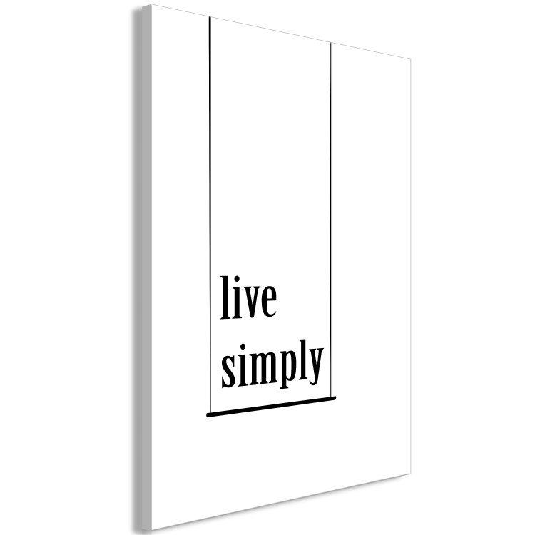 Canvas A way to keep it simple - a motivational inscription in English 119160 additionalImage 2