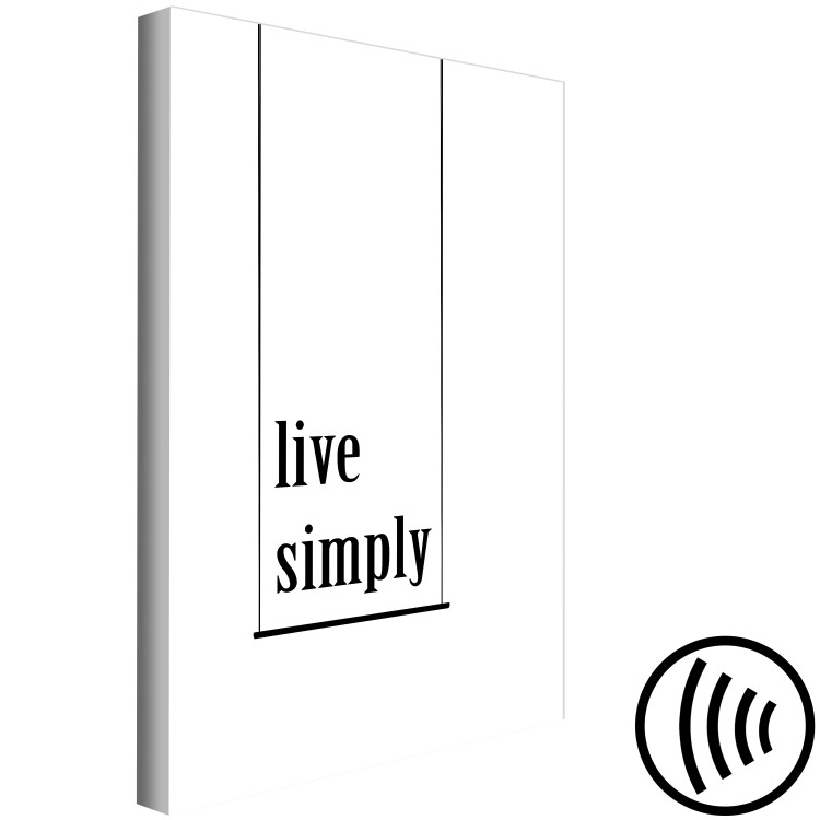 Canvas A way to keep it simple - a motivational inscription in English 119160 additionalImage 6