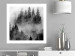 Poster Black Forest - black and white landscape of forest trees amidst dense fog 120460 additionalThumb 2