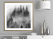Poster Black Forest - black and white landscape of forest trees amidst dense fog 120460 additionalThumb 13