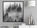 Poster Black Forest - black and white landscape of forest trees amidst dense fog 120460 additionalThumb 3