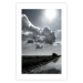 Poster Hot Clouds - black and white landscape of nature against a backdrop of clouds and water 122360 additionalThumb 19