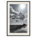 Poster Hot Clouds - black and white landscape of nature against a backdrop of clouds and water 122360 additionalThumb 18