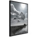 Poster Hot Clouds - black and white landscape of nature against a backdrop of clouds and water 122360 additionalThumb 10