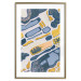 Wall Poster Organic Nature - artistic yellow and blue patterns on a light background 122660 additionalThumb 14