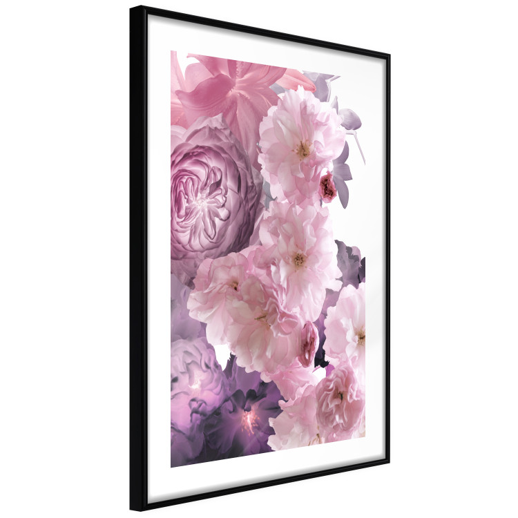 Wall Poster Fan of Flowers - pink flowers and colorful plants on a white background 122860 additionalImage 11