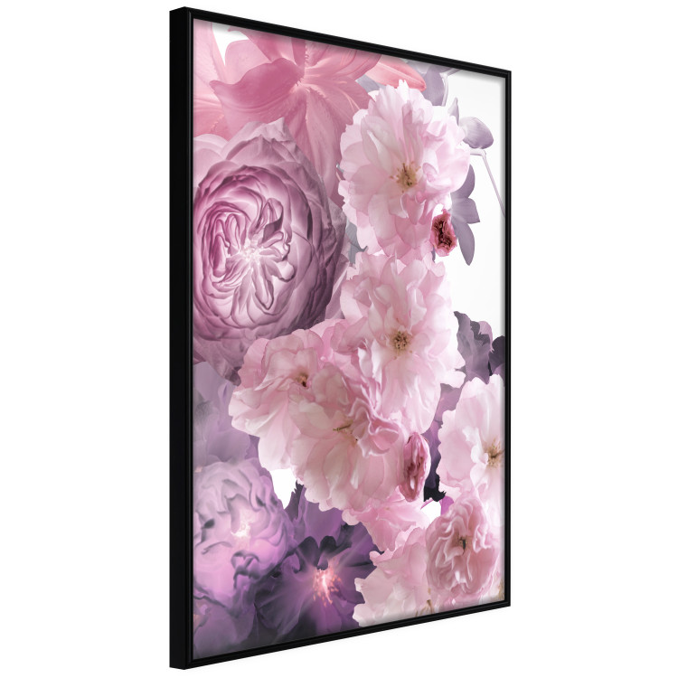 Wall Poster Fan of Flowers - pink flowers and colorful plants on a white background 122860 additionalImage 12