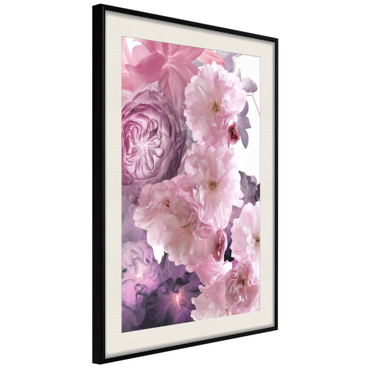 Wall Poster Fan of Flowers - pink flowers and colorful plants on a white background 122860 additionalImage 3