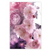 Wall Poster Fan of Flowers - pink flowers and colorful plants on a white background 122860