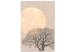Canvas Print Morning Full Moon (1 Part) Vertical 123760