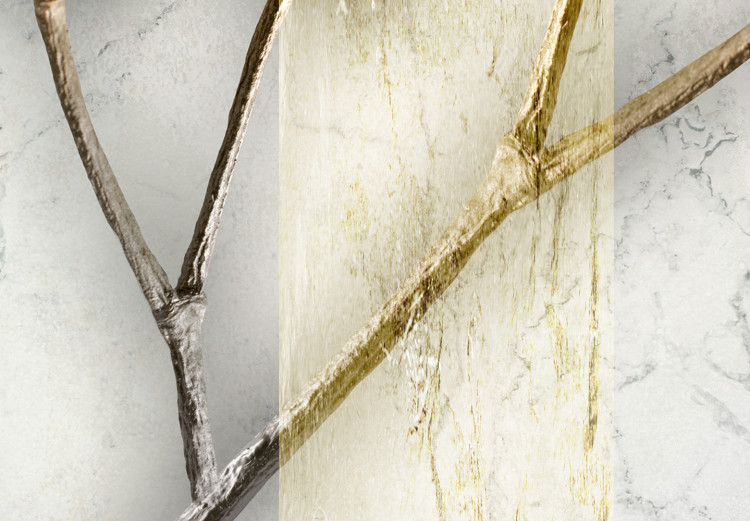 Canvas Glamour style mistletoe - a golden plant on grey, marble background 124960 additionalImage 4