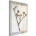 Canvas Glamour style mistletoe - a golden plant on grey, marble background 124960 additionalThumb 2