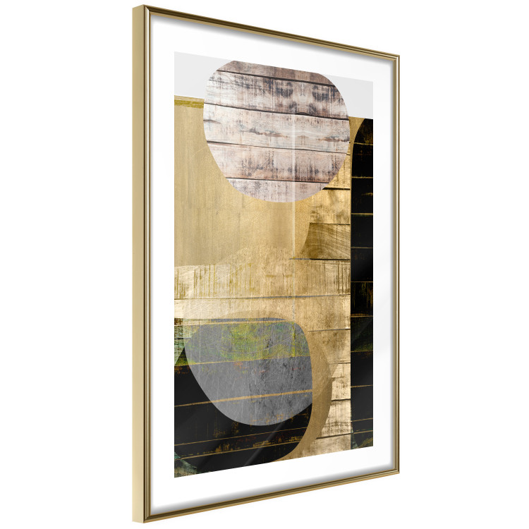 Wall Poster Abstract Construction - abstraction made of wooden planks 125260 additionalImage 6