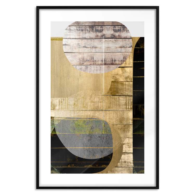 Wall Poster Abstract Construction - abstraction made of wooden planks 125260 additionalImage 16