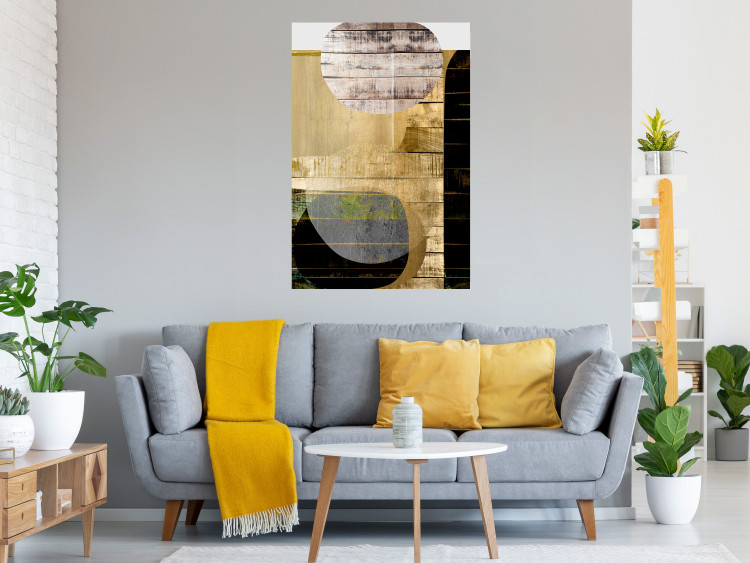 Wall Poster Abstract Construction - abstraction made of wooden planks 125260 additionalImage 20