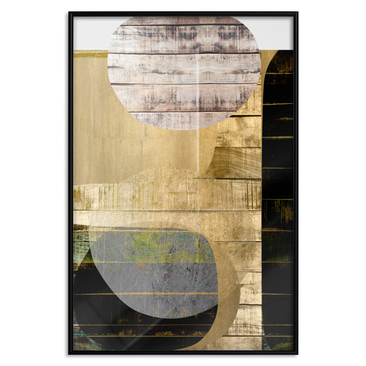 Wall Poster Abstract Construction - abstraction made of wooden planks 125260 additionalImage 15