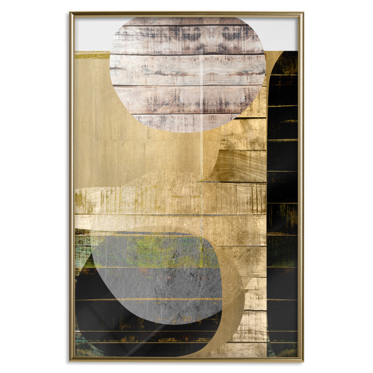 Wall Poster Abstract Construction - abstraction made of wooden planks 125260 additionalImage 14