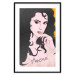 Wall Poster Amore Mio - love text on a portrait of a woman with black hair 125360 additionalThumb 19
