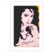 Wall Poster Amore Mio - love text on a portrait of a woman with black hair 125360 additionalThumb 16