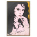 Wall Poster Amore Mio - love text on a portrait of a woman with black hair 125360 additionalThumb 19