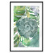 Poster Tropical Flora - flower amidst tropical plants on a white background 125760 additionalThumb 17