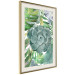 Poster Tropical Flora - flower amidst tropical plants on a white background 125760 additionalThumb 2