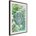 Poster Tropical Flora - flower amidst tropical plants on a white background 125760 additionalThumb 3
