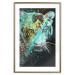 Poster Mint Tiger - colorful composition of a wild cat on a black background 126860 additionalThumb 14
