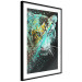 Poster Mint Tiger - colorful composition of a wild cat on a black background 126860 additionalThumb 6