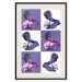 Wall Poster Greek Checkerboard - Greek sculptures on purple checkerboard background 127860 additionalThumb 19