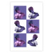 Wall Poster Greek Checkerboard - Greek sculptures on purple checkerboard background 127860 additionalThumb 25