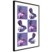 Wall Poster Greek Checkerboard - Greek sculptures on purple checkerboard background 127860 additionalThumb 6