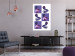 Wall Poster Greek Checkerboard - Greek sculptures on purple checkerboard background 127860 additionalThumb 3