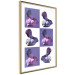 Wall Poster Greek Checkerboard - Greek sculptures on purple checkerboard background 127860 additionalThumb 9