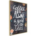 Poster Coffee Is Always a Good Idea - white English text and spices 129160 additionalThumb 12