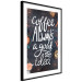 Poster Coffee Is Always a Good Idea - white English text and spices 129160 additionalThumb 6