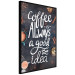 Poster Coffee Is Always a Good Idea - white English text and spices 129160 additionalThumb 11