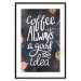 Poster Coffee Is Always a Good Idea - white English text and spices 129160 additionalThumb 15