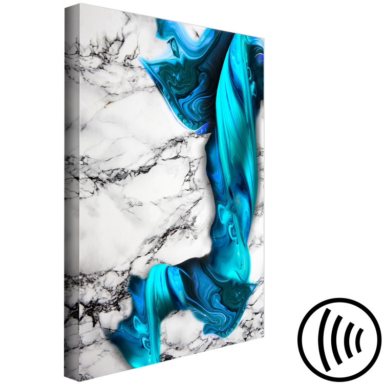 Canvas Art Print Strong Attraction (1-piece) Vertical - abstraction on marble 129760 additionalImage 6