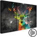 Canvas Art Print Rainbow Deer (3-piece) - abstract colorful deer with antlers 129860 additionalThumb 6