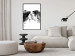 Poster Spontaneous Kiss - romantic kiss of people on a white background 132160 additionalThumb 10