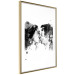 Poster Spontaneous Kiss - romantic kiss of people on a white background 132160 additionalThumb 4