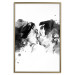 Poster Spontaneous Kiss - romantic kiss of people on a white background 132160 additionalThumb 17