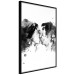 Poster Spontaneous Kiss - romantic kiss of people on a white background 132160 additionalThumb 5