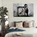 Canvas Art Print Inspired by Banksy - black and white 132460 additionalThumb 3