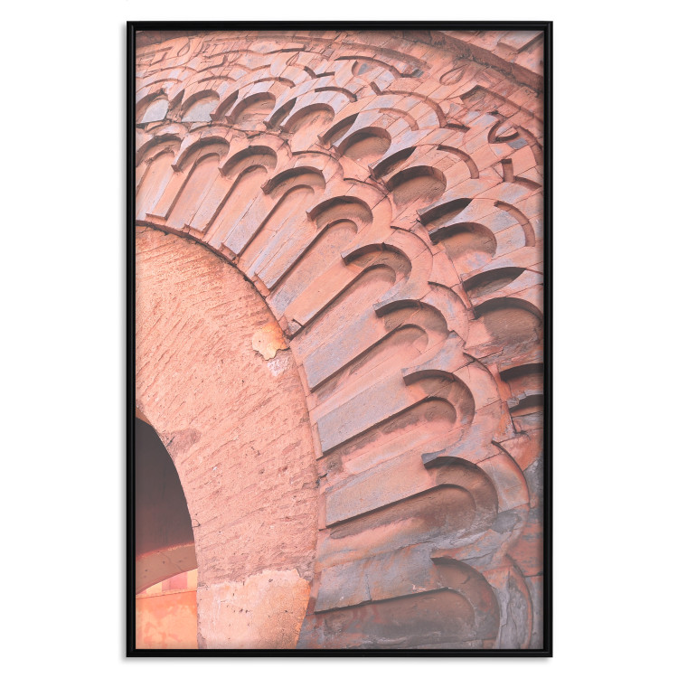 Wall Poster Pastel Detail - orange architecture of a brick tunnel in the city 134760 additionalImage 19