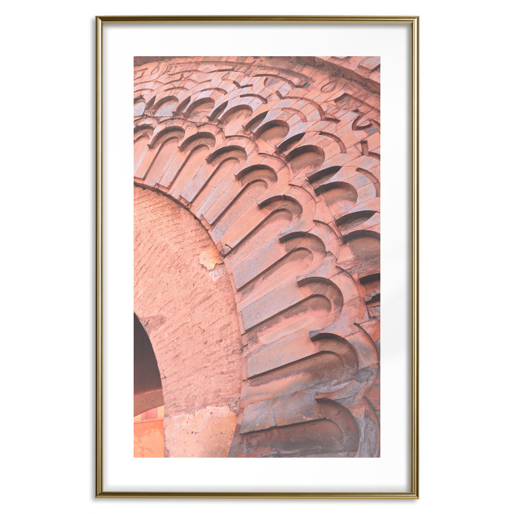 Wall Poster Pastel Detail - orange architecture of a brick tunnel in the city 134760 additionalImage 20