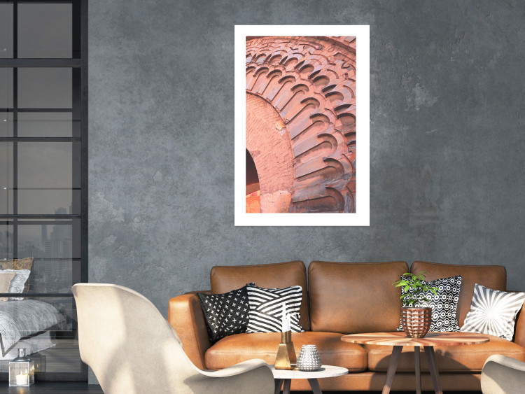 Wall Poster Pastel Detail - orange architecture of a brick tunnel in the city 134760 additionalImage 3
